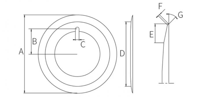 10 pouces Longueur totale Cartable couteaux à découper Angle de coupe personnalisable 1