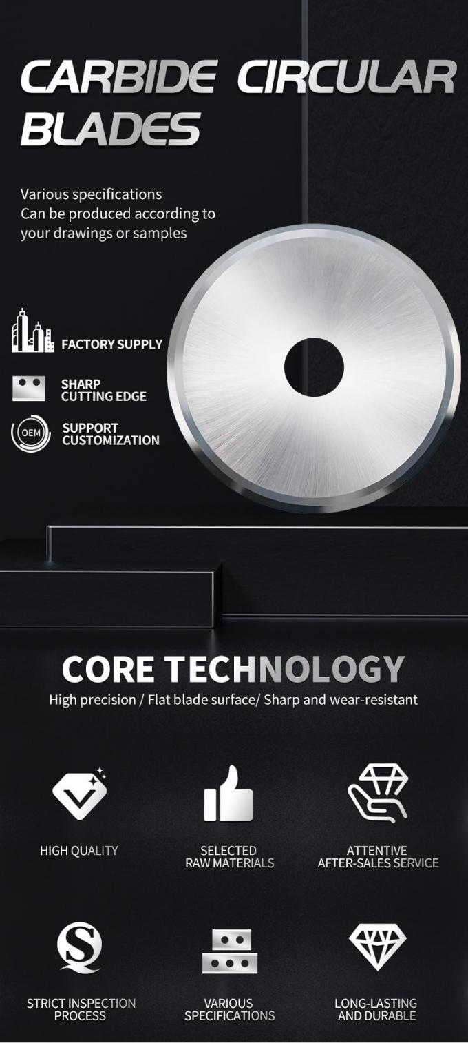 OEM / ODM couteau circulaire coupant du ruban adh&eacute;sif tube de papier coupe lame ronde 3